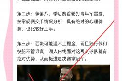 -湖人队核心择日归队，备战即将开始的季后赛的简单介绍