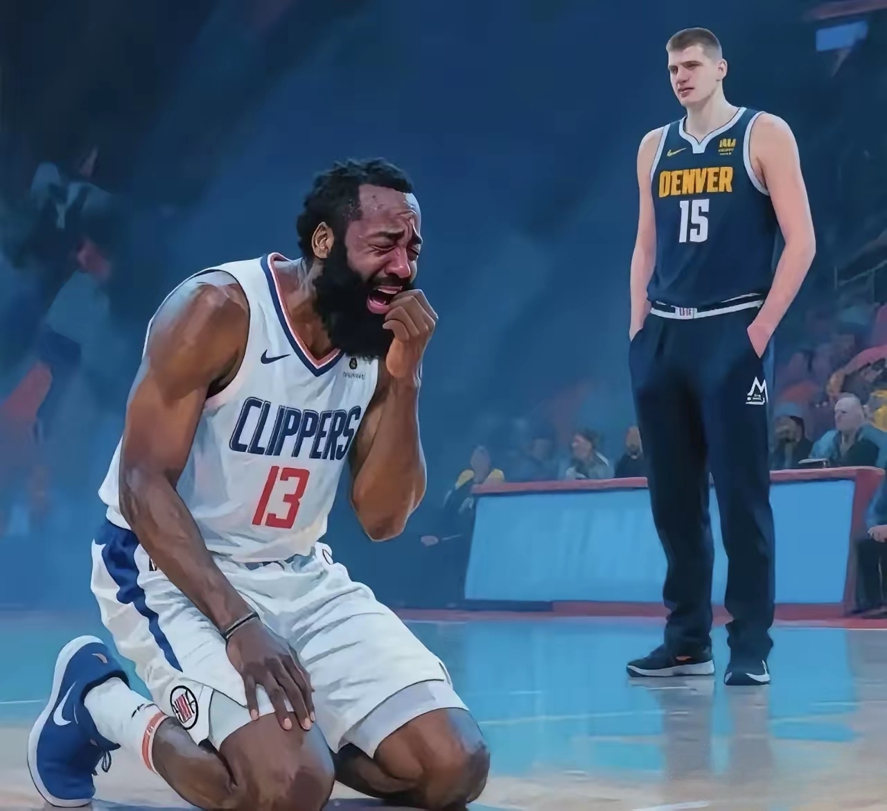 骑士完胜江苏队，哈登带队取胜的简单介绍